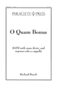 O Quam Bonus SATB choral sheet music cover